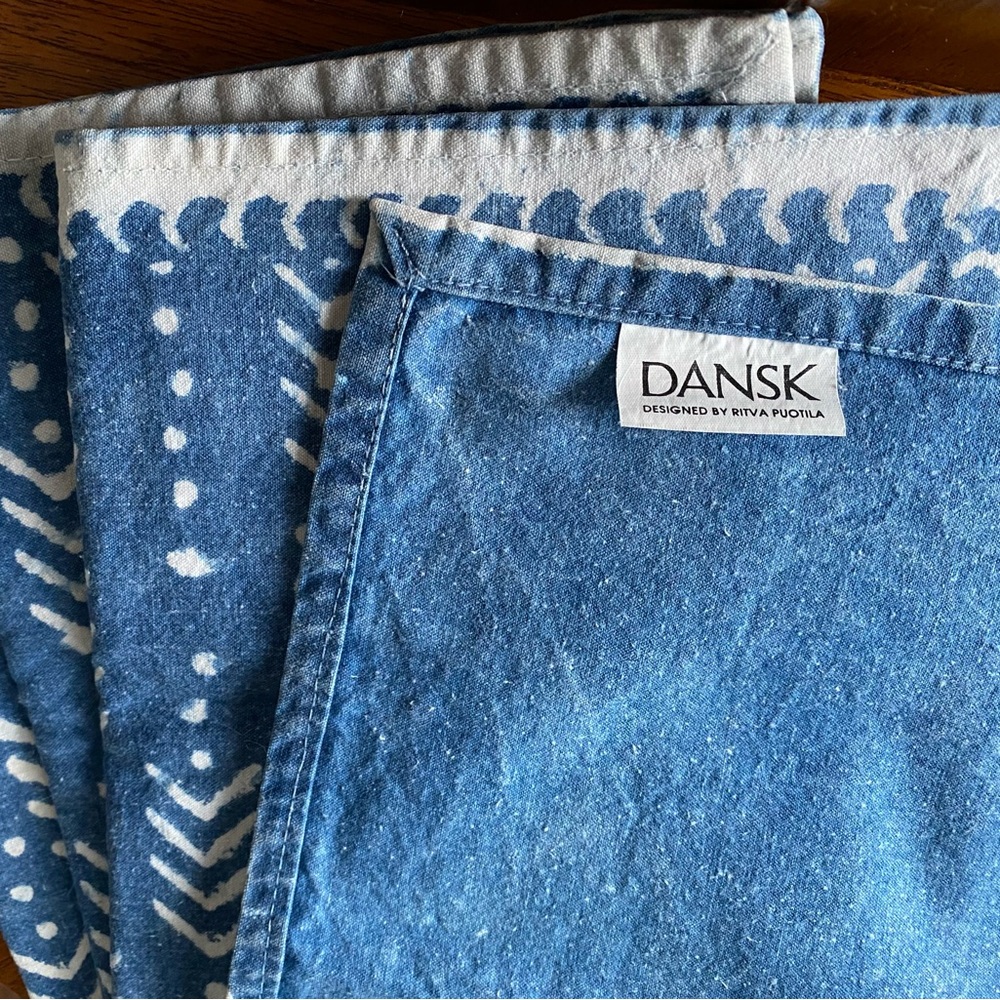 SOLD! DANSK DESIGNS Mid-Century Vintage Tied Dye Placemats Napkins (4)